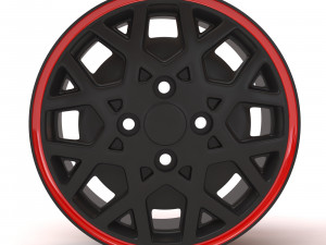 Nissan Silvia ZX Turbo printable rim 3Dプリントモデル