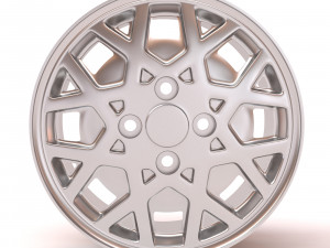 Nissan Silvia ZX Turbo printable rim 3Dプリントモデル