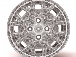 Nissan Silvia ZX Turbo printable rim 3Dプリントモデル