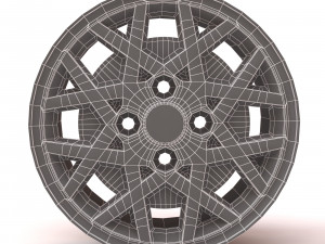 Nissan Silvia ZX Turbo printable rim 3Dプリントモデル