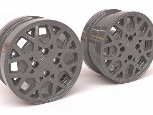 Nissan Silvia ZX Turbo printable rim 3Dプリントモデル