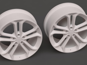 Focus Mk3 ST 250 Alloy Wheel 3D Принт Модель