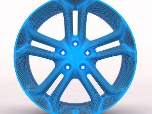 Focus Mk3 ST 250 Alloy Wheel 3D Принт Модель