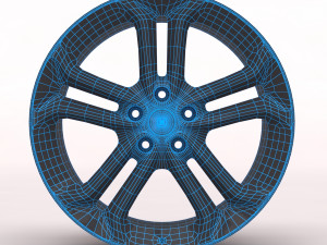 Focus Mk3 ST 250 Alloy Wheel 3D Принт Модель