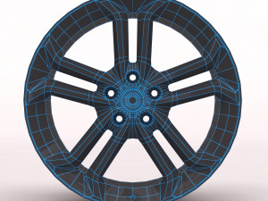 Focus Mk3 ST 250 Alloy Wheel 3D Принт Модель