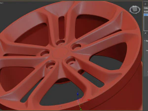 Focus Mk3 ST 250 Alloy Wheel 3D Print Model