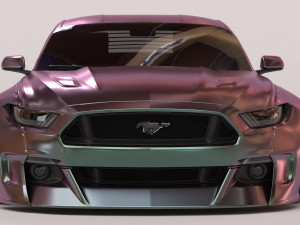 Clinched Flares 2015 Mustang body kit printable 3Dプリントモデル
