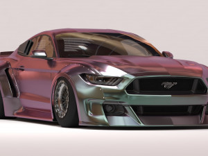 Clinched Flares 2015 Mustang body kit printable 3Dプリントモデル