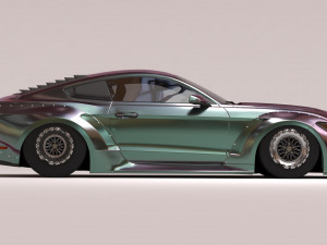 Clinched Flares 2015 Mustang body kit printable 3Dプリントモデル