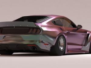 Clinched Flares 2015 Mustang body kit printable 3Dプリントモデル