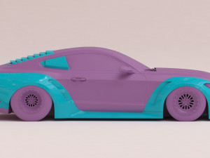 Clinched Flares 2015 Mustang body kit printable 3Dプリントモデル