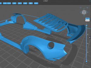 Clinched Flares 2015 Mustang body kit printable 3Dプリントモデル