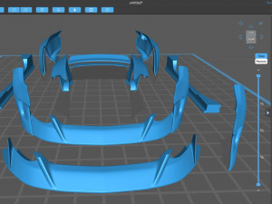 Clinched Flares 2015 Mustang body kit printable 3Dプリントモデル