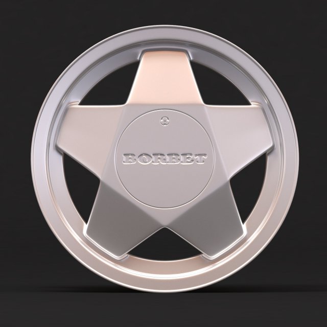Borbet A rim 3 versions 3D Baskı Modeli .c4d .max .obj .3ds .fbx .stl .blend 
