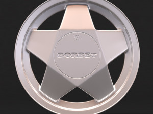 Borbet A rim 3 versions 3D-Druckmodell