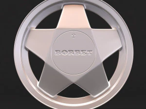 Borbet A cerchio 3 versioni Modello di stampa 3D