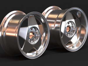 Borbet A rim 3 versions 3D Baskı Modeli