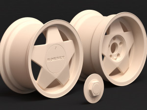 Borbet A rim 3 versions 3D Baskı Modeli