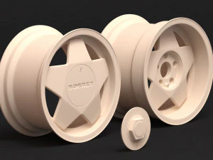Borbet A rim 3 versions 3D Print Model
