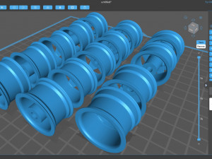 Borbet A rim 3 versions 3D Baskı Modeli