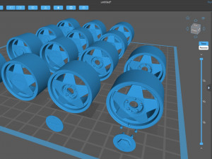 Borbet A rim 3 versions 3D Baskı Modeli