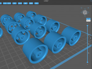 Borbet A rim 3 versions 3D Baskı Modeli