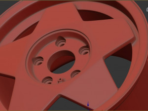 Borbet A rim 3 versions 3D Baskı Modeli