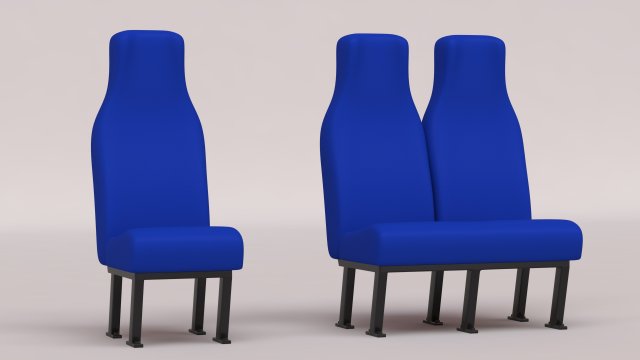 Van Seats printable 3D Print Model .c4d .max .obj .3ds .fbx .stl .blend 