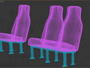 Sedili per furgone stampabili Modello di stampa 3D