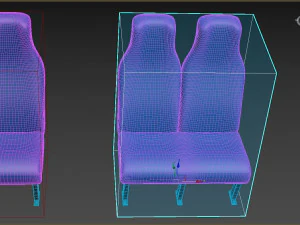 Sedili per furgone stampabili Modello di stampa 3D
