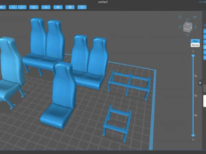 Sedili per furgone stampabili Modello di stampa 3D