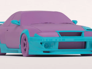 Kit de corpo Abflug Skyline GTR-R33 para impress&atilde;o Modelo de Impressão 3D