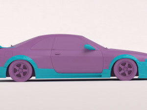 Skyline GTR-R33 Abflug Body Kit printable 3D-Druckmodell