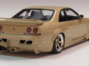 Skyline GTR-R33 Abflug Body Kit printable 3D-Druckmodell