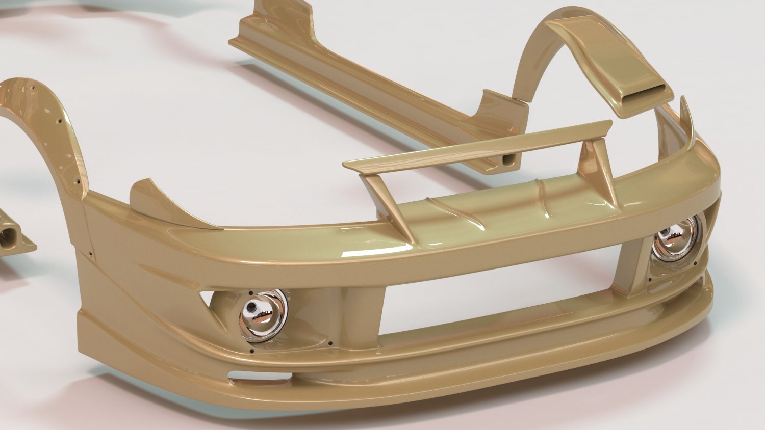 Skyline GTR-R33 Abflug Body Kit printable 3D Принт Модель in Автомобильный  3DExport