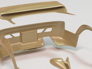 Skyline GTR-R33 Abflug Body Kit printable 3D-Druckmodell