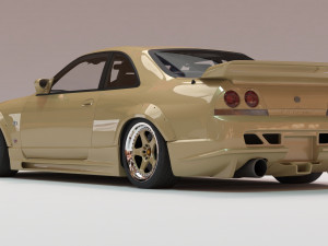 Skyline GTR-R33 Abflug Body Kit printable 3D-Druckmodell
