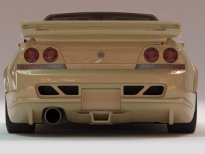 Skyline GTR-R33 Abflug Body Kit printable 3D-Druckmodell