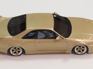 Skyline GTR-R33 Abflug Body Kit printable 3D-Druckmodell