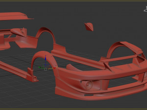 Skyline GTR-R33 Abflug Body Kit printable 3D-Druckmodell