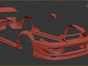 Skyline GTR-R33 Abflug Body Kit printable 3D Print Model