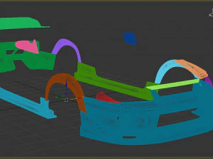 Skyline GTR-R33 Abflug Body Kit printable 3D Print Model