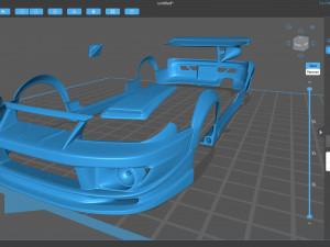 Skyline GTR-R33 Abflug Body Kit printable 3D-Druckmodell