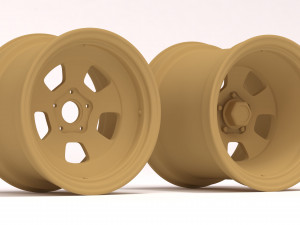 Ferrari 312 PB rims printable 3D Принт Модель