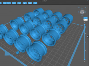 Ferrari 312 PB rims printable 3D Принт Модель