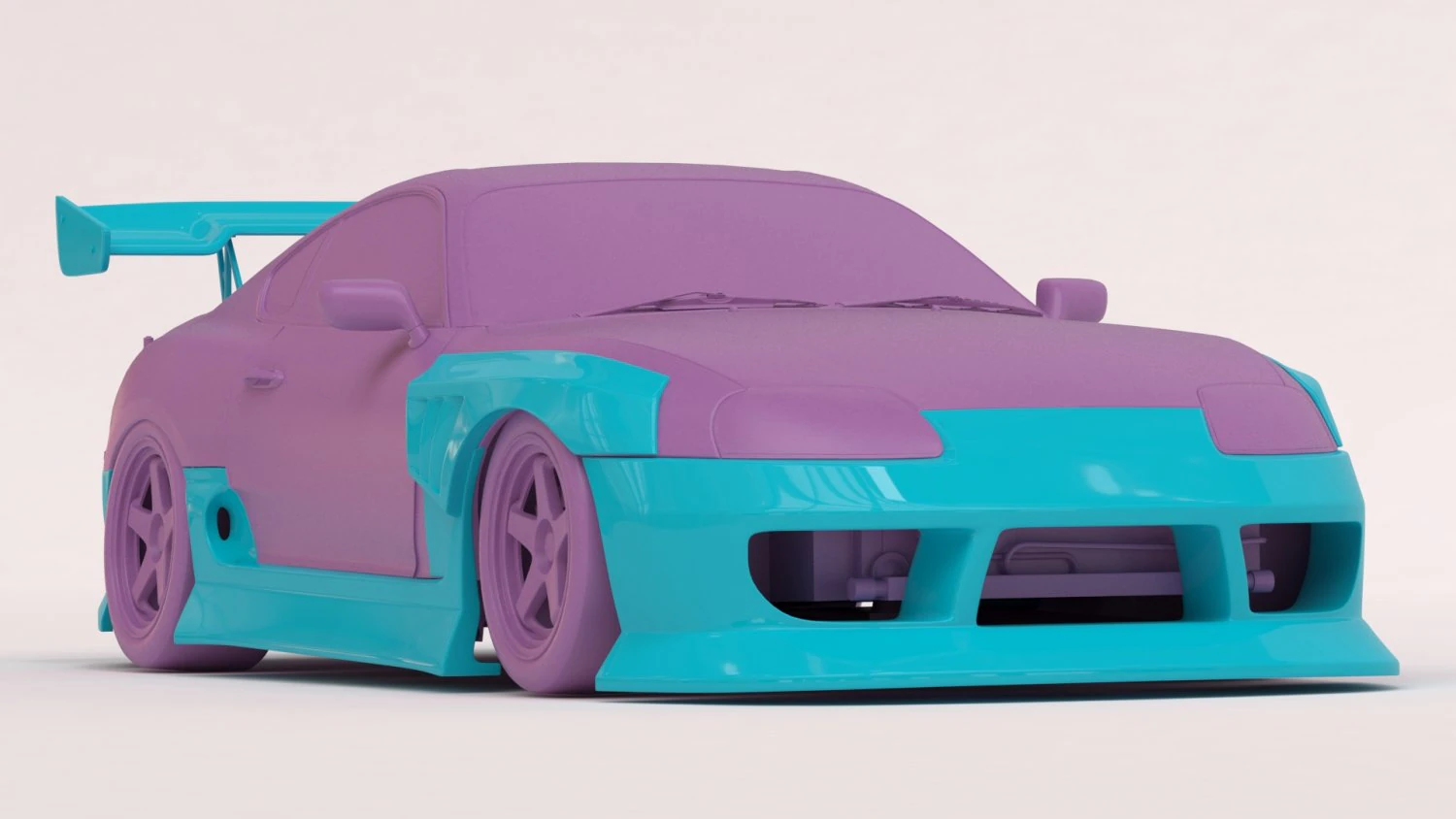 Kit carrozzeria sportivo Toyota Supra MK4 BN stampabile Modello di stampa 3D .c4d .max .obj .3ds .fbx .stl .blend 