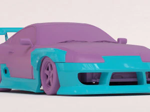 Toyota Supra MK4 BN Spor g&ouml;vde kiti yazdırılabilir 3D Baskı Modeli