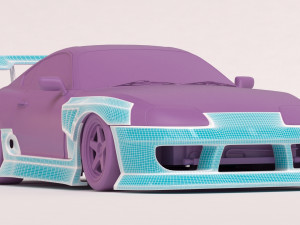 Toyota Supra MK4 BN Sports body kit printable 3D 打印模型