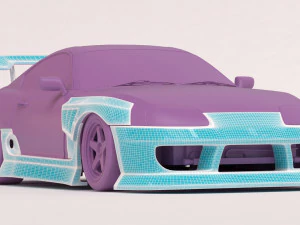 Kit carrozzeria sportivo Toyota Supra MK4 BN stampabile Modello di stampa 3D