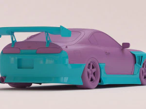 Kit carrozzeria sportivo Toyota Supra MK4 BN stampabile Modello di stampa 3D